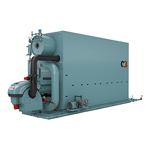 Right side view of an FLX Steam Watertube Boiler