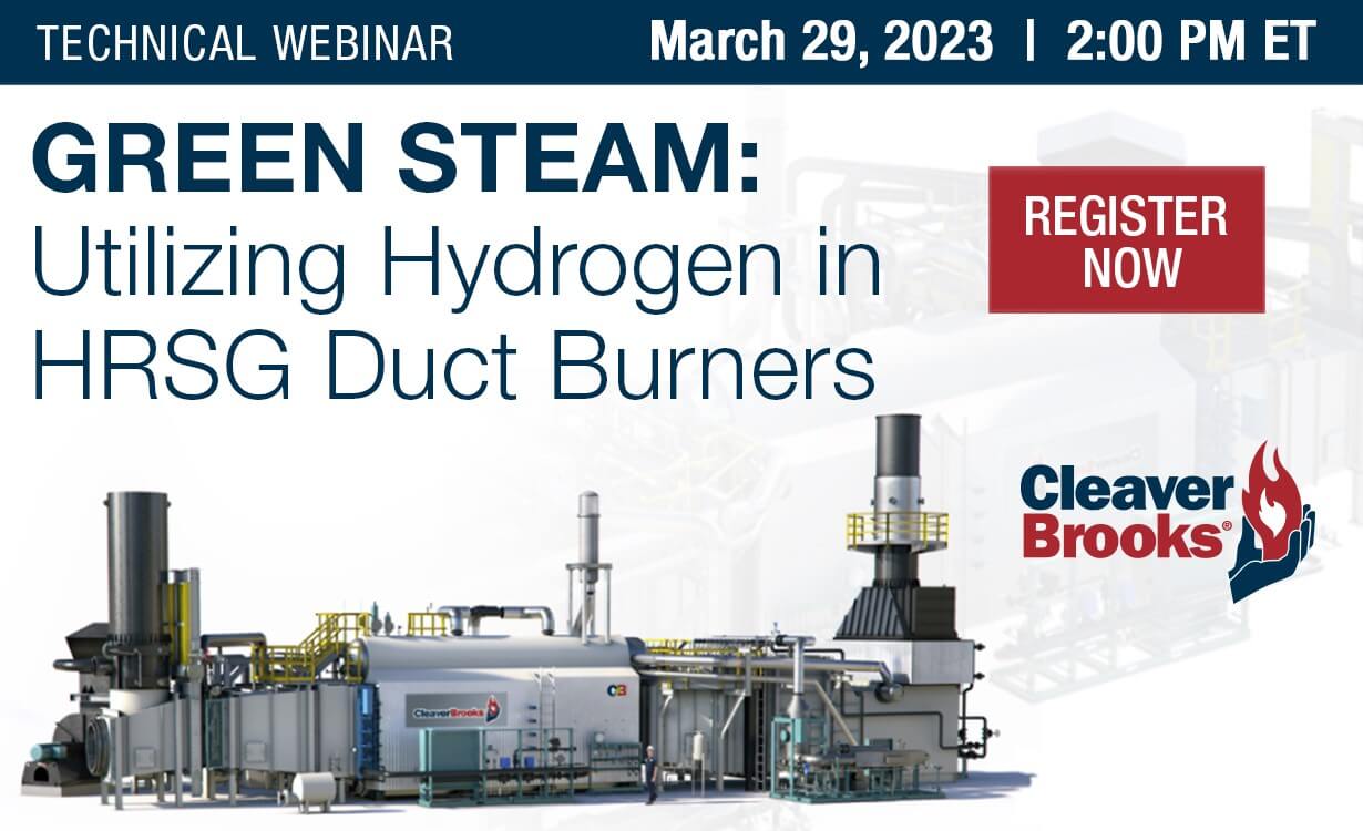 On-Demand Technical Webinar: Green Steam: Utilizing Hydrogen in HRSG Duct Burners